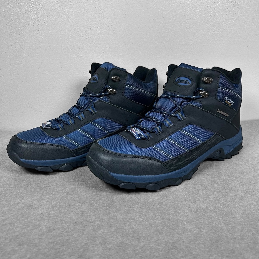Smith's Workwear Waterproof Trail Hiking Boots Men’s Size 10.5 Navy Blue